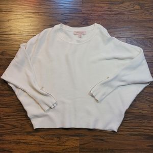 White Sweater with Gold Zippers